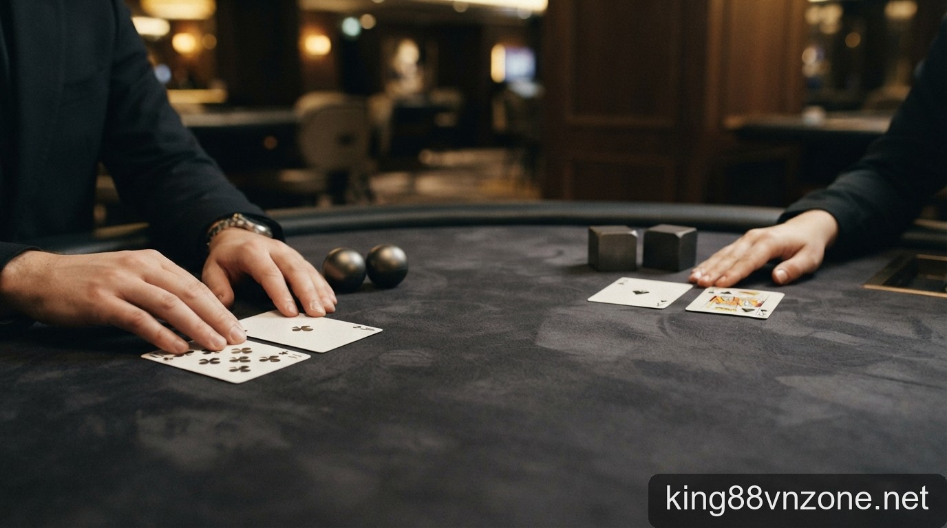 Minh họa 桌面游戏规则、筹码与概率元素 cho chủ đề bài mềm bài cứng blackjack – hình minh họa bổ sung